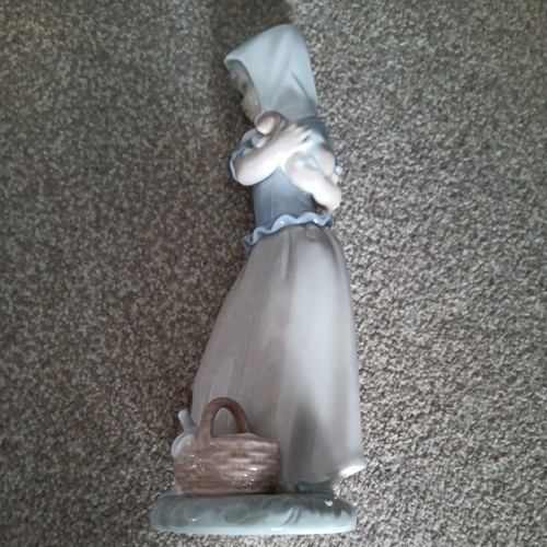 Lladro nao girl with - girl,