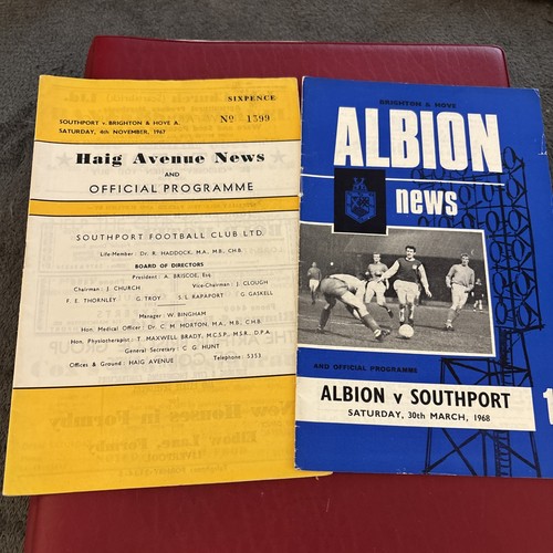 Southport brighton 1967 68 - southport, v