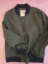 Hollister Mens Jacket Dark Green Size XL