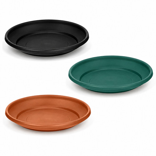 Plastic plant pots saucer - plastic,