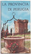Vintage Perugia Italy Travel Guide Booklet Brochure Tourist Map Photos 1960s