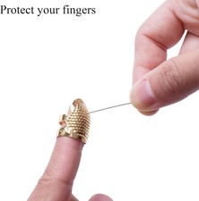 Gold Coloured Metal Thimble