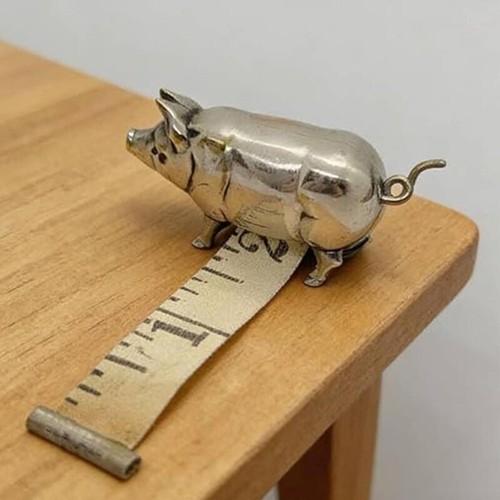 Vintage pig mini tape measure - mini,