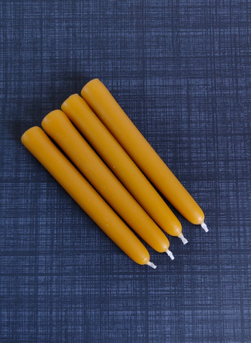 Yellow hand dipped beeswax - yellow,