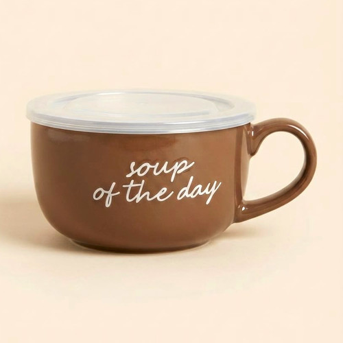 Ceramic soup mug lid - mug, &
