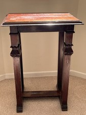 Art Nouveau, Arts And Craft  Era Hall Table In Mahogany Stained Beech Wood