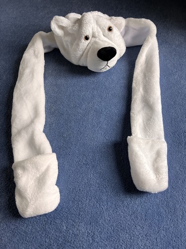 Polar bear hat novelty - novelty, white