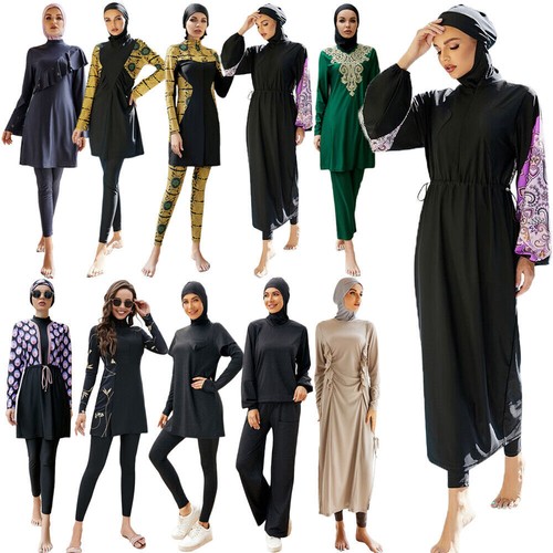3pcs muslim modest burkini - modest,