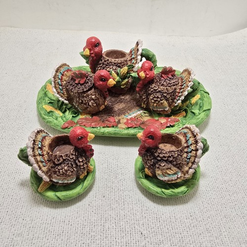 Vintage turkey shaped resin - shaped,
