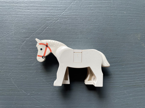 Lego horse knight - castle, white