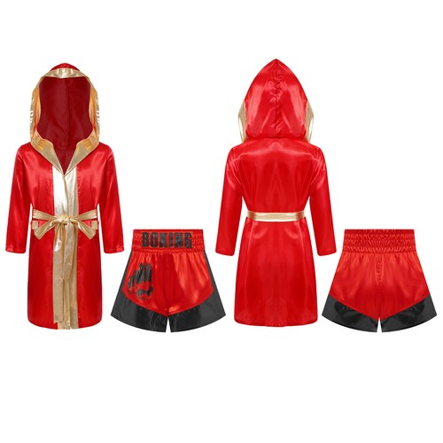 Kids boxing hooded gown - boxing, and