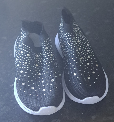 Black studded slip trainers - studded,