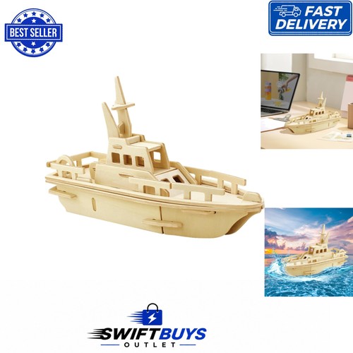 Wooden lifeboat puzzle kit - 3d,
