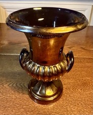 Vintage Beswick Lustre Ware Urn Vase With Black Ceramic Handles Ca 1930/50’s