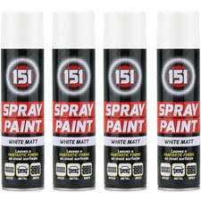 4 x 250ml 151 White Matt