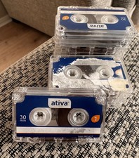 Ativa Mini Cassette 981427 30min Dictation Tape Used Working (0000)
