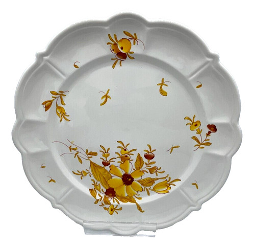 Italian ceramic charger plate - italian,