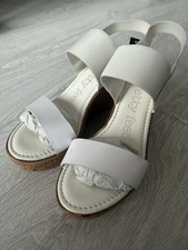 Next White Cork Wedge Heel