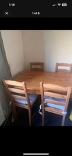 IKEA Jokkmokk Dining Table And 4 Chairs With Removable Cushions