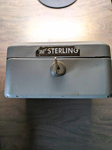 Vintage grey sterling metal - grey,