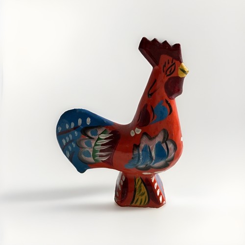 Vintage swedish dala rooster - vintage,