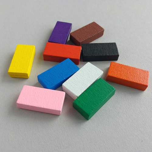 Coloured wooden rectangle - wooden,