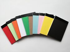 POCKET NOTEPADS A7 WHITE PAPER JOTTER NOTE MEMO NOTEBOOK COLOURED COVER