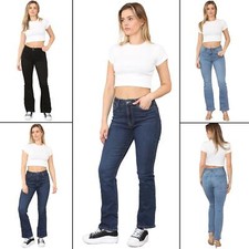 Enzo Womens Jeans Bootcut