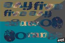 Orange Five Frame Decal Kit // Nebula Print