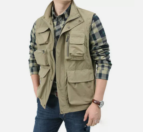 Men waistcoat multi - multi, pockets