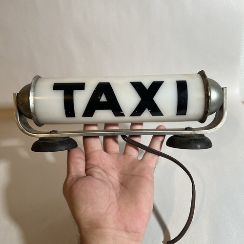 Vintage taxi cab roof top - taxi,