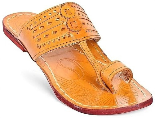 Mens kolhapuri leather - leather, jutti