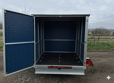 Dark Blue Box Trailer 8x5x5 + Rear Door GVW 750KG Cube Pro 8x5 Apache Trailers