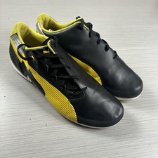 Puma Ferrari evoSPEED 1.2 Lo SF Shoes Mens Size 9 Black Yellow Driving 304850-02