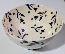 EMMA BRIDGEWATER SPONGEWARE Flowers  French Bowl 86-89 Good Condition Very Rare