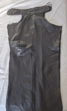 Black Leather Chaps Possible Gay Interest Size Medium
