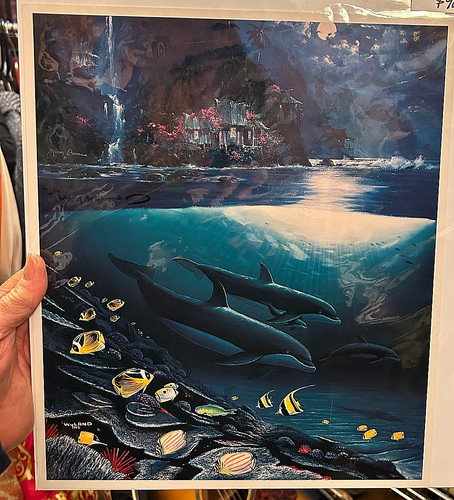 Signed wyland paradise - signed, "paradise"
