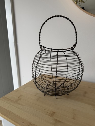 Vintage french rustic wire - vintage, egg