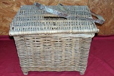 Antique Square Wicker Fishing