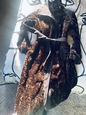 faux Persian lamb long coat