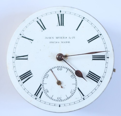 Antique pocket watch movement