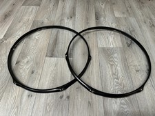 Black 16” Drum Hoops Rims