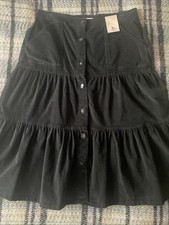BNWT Tu Black Tiered Corduroy