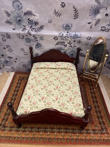 Dolls house double bed - dolls,