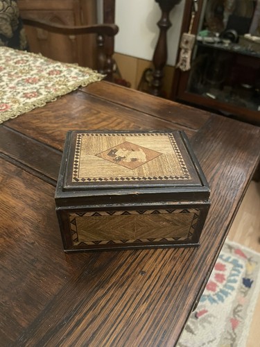 Antique victorian secret box - victorian,