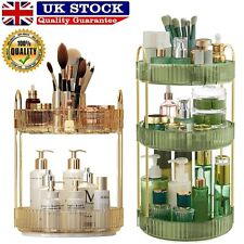 360° Storage Makeup Cosmetic Perfume Rotating Organiser Stand Tier Shelf UK
