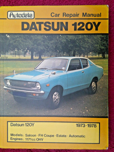 Datsun 120y autodata workshop - datsun,