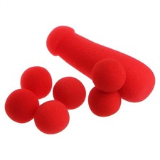 Red Sponge Ball Magic Trick Funny Magician Adult Prop ﻿Party Clown Party Magic