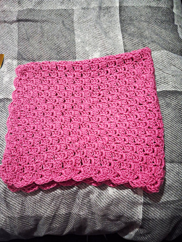 Pink handmade crochet baby - pink,