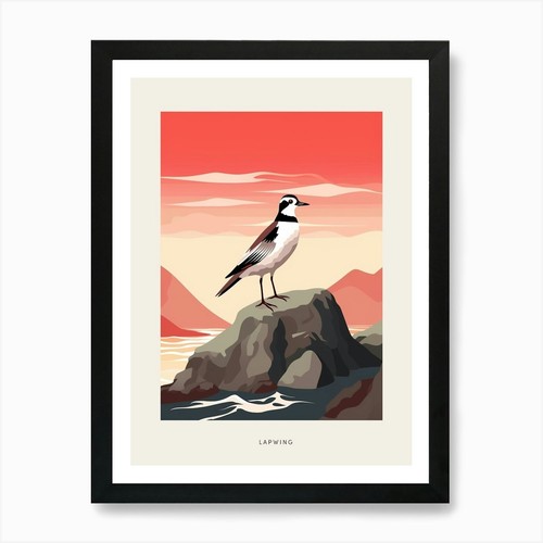 Minimalist lapwing bird - minimalist,